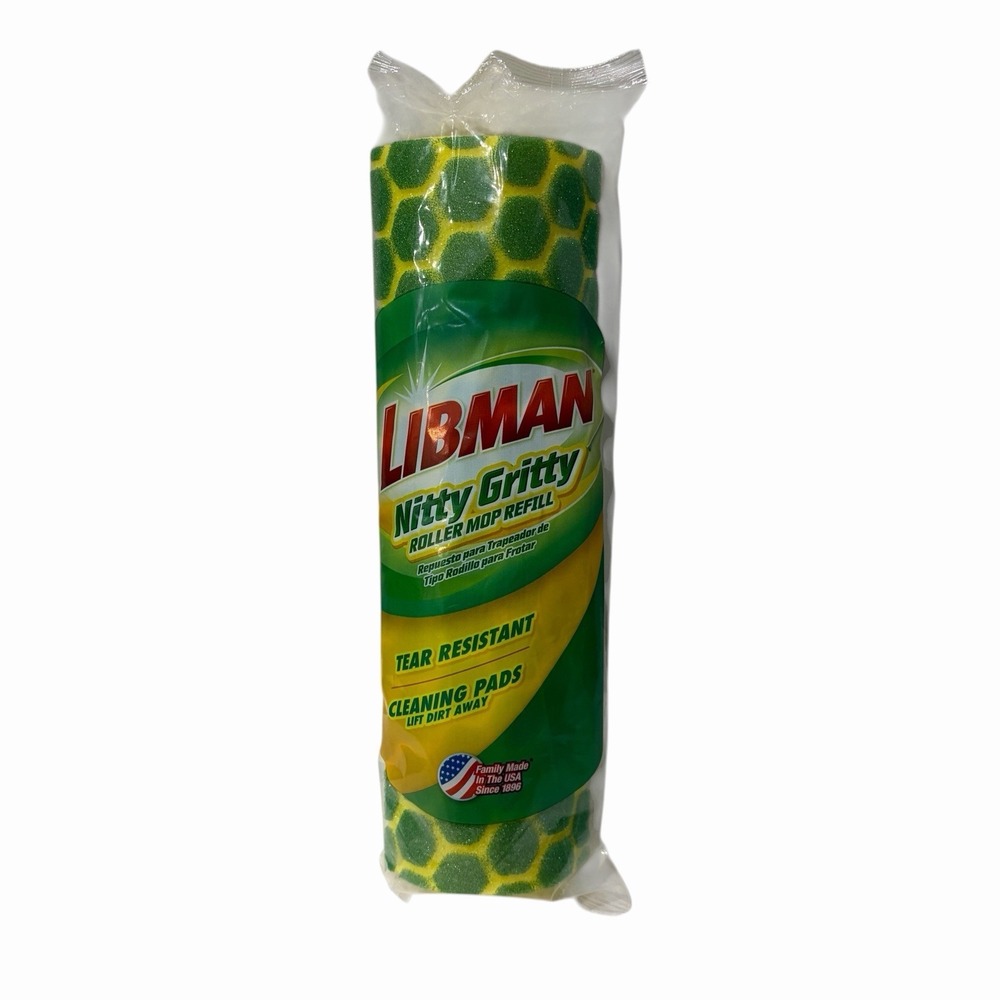 NEW Libman Nitty Gritty Roller Mop‎ Refill 02011 Tear Resistant
